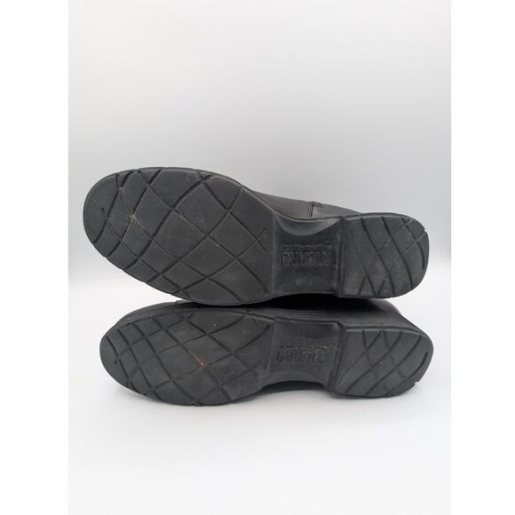 Munro | Tessa Black Leather Lace-Up Quilted Combat Ankle Boots | Size 10 - Picture 5 of 6